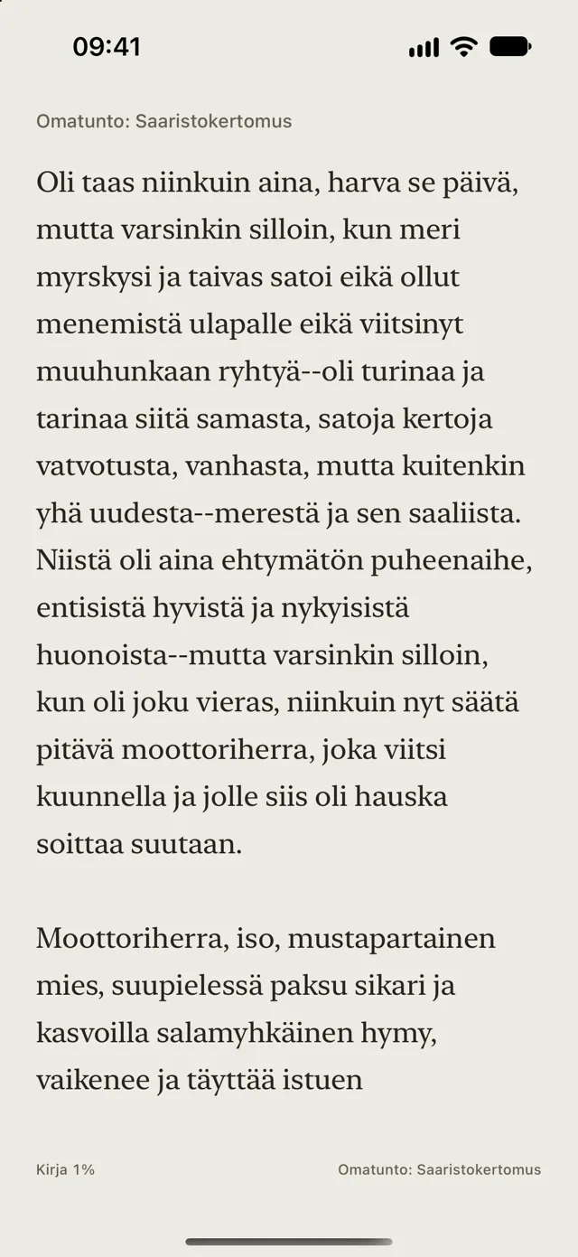 Lue omalla tavallasi