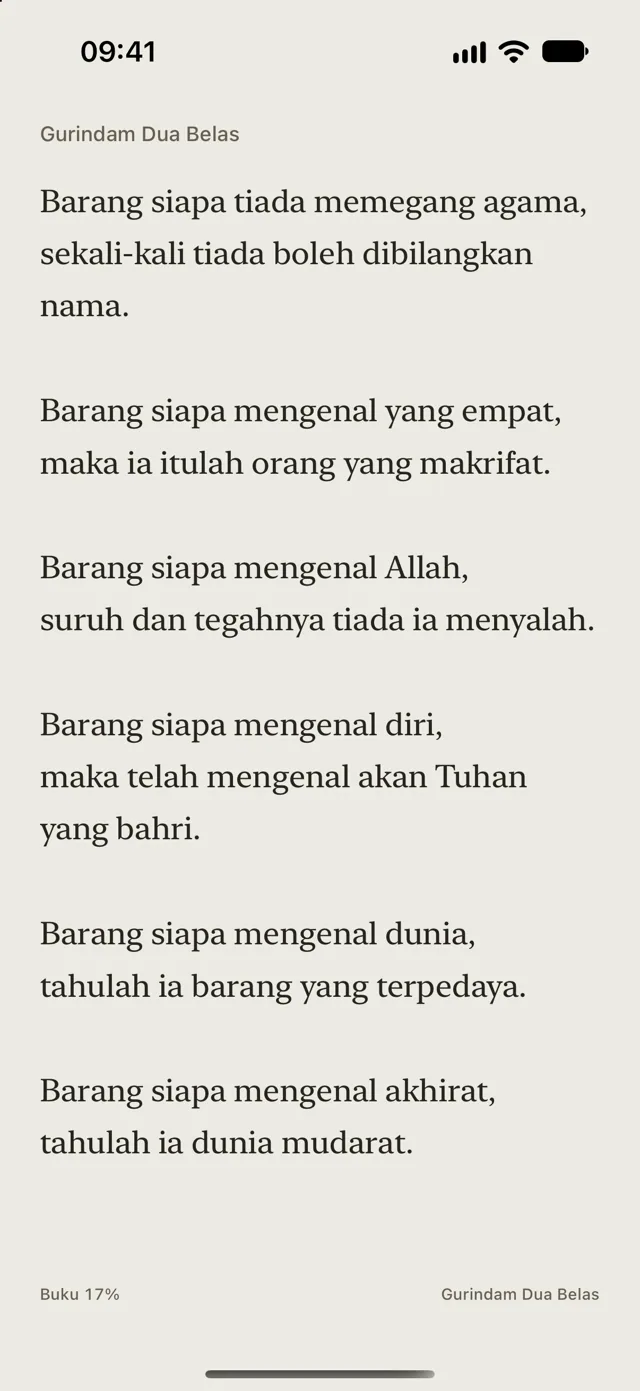Baca dengan cara anda